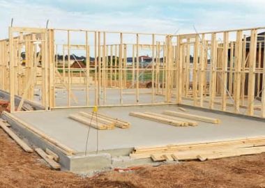 New Home Construction Framing and Foundation concrete Onsite New Home Construction Framing and Foundation concrete Onsite